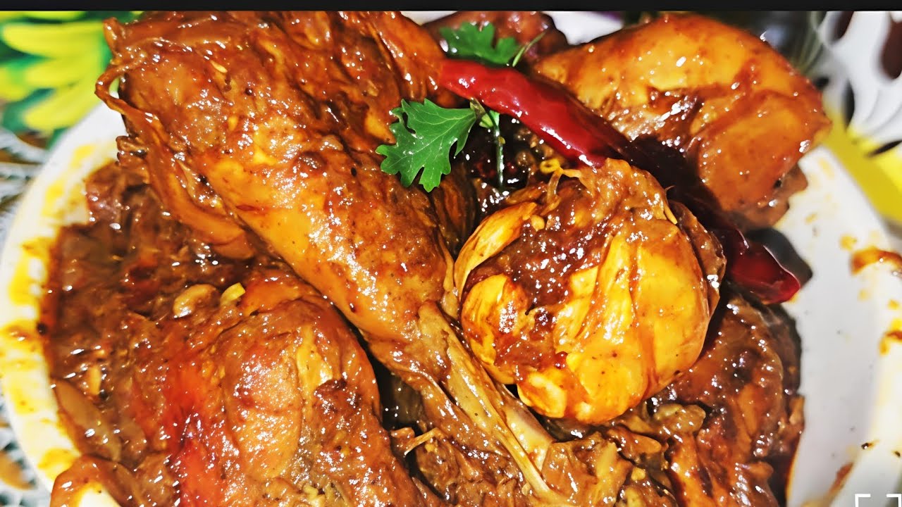 बिहारी चिकन करी | Bihari Chicken Curry Recipe | Desi Style Chicken with Whole Garlic | Ahuna Style