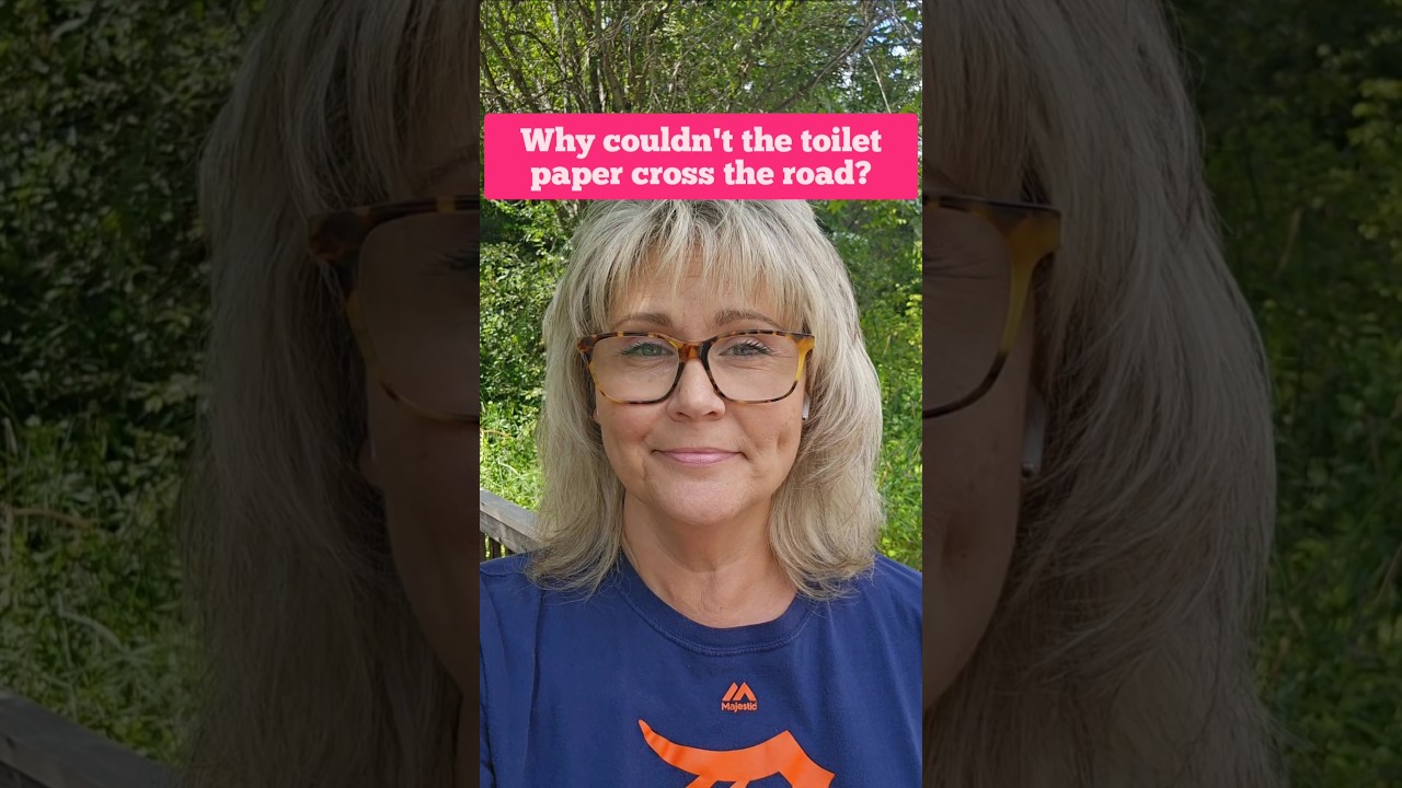 Why couldn't the toilet paper cross the road? 🤣 #jokes #funnyjokes #funny