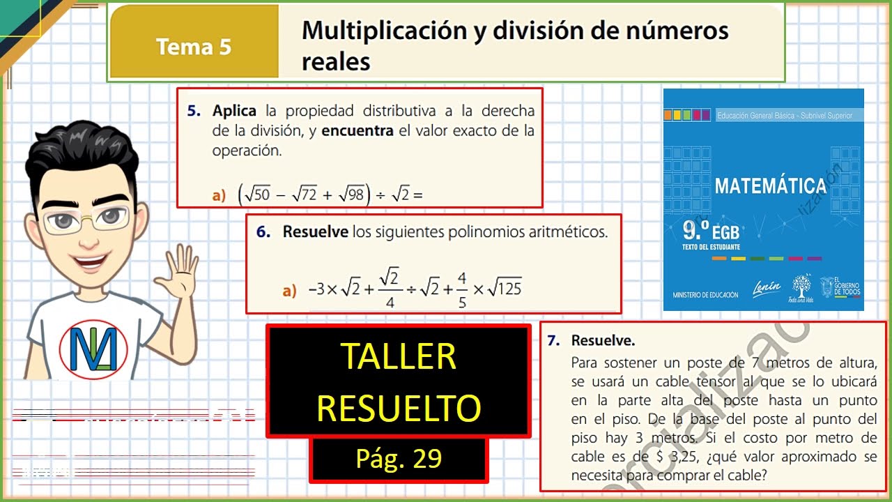 Multiplicación y División de reales (PARTE 2) Texto de 9°, Pág. 29