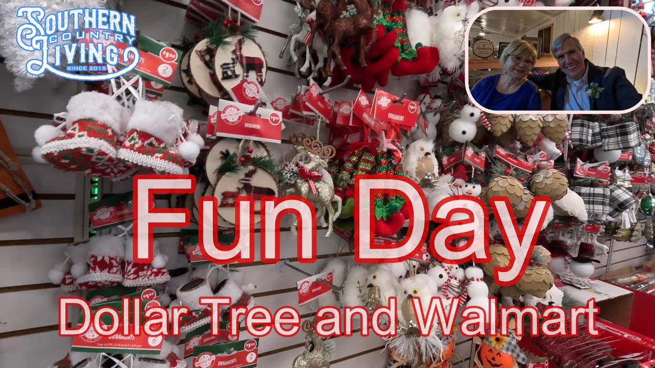 Fun Day  --  Dollar Tree and Walmart  Holiday Decorations Shopping