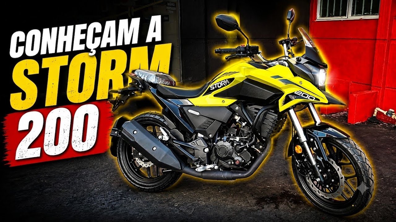 Conheçam a Storm 200 da Shineray e se surpreenda com modernidade o preço e tecnologia da moto