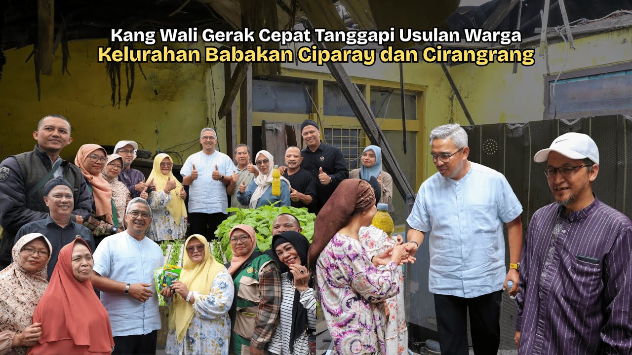 Kang Wali Gerak Cepat Tanggapi Usulan Warga Kelurahan Babakan Ciparay dan Cirangrang