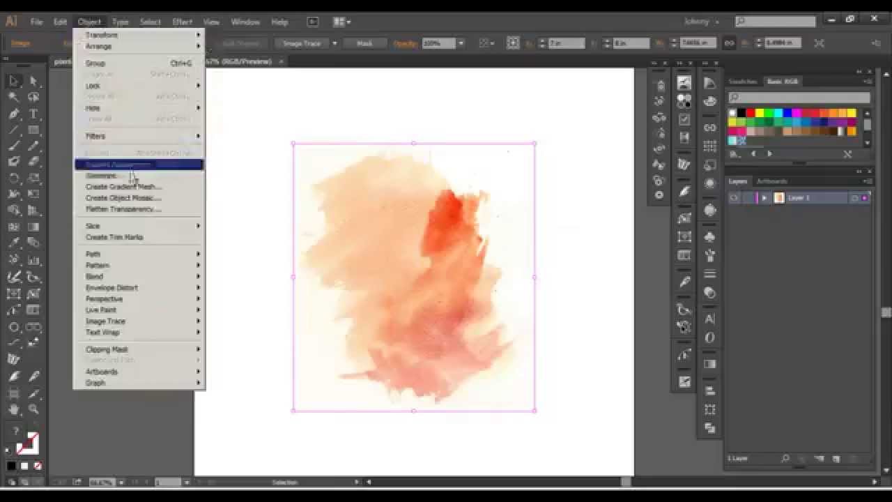 Adobe Illustrator - Advanced Watercolor Vector