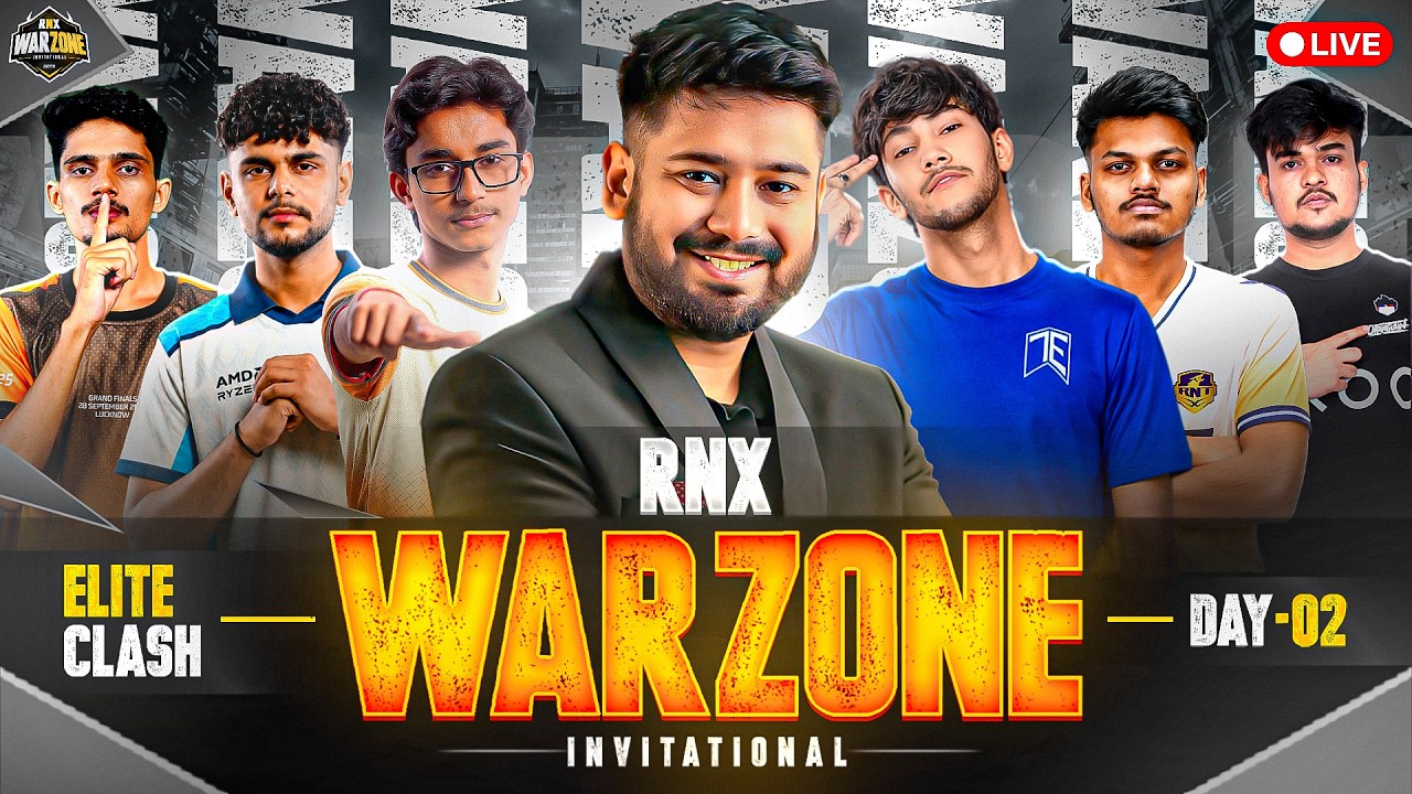RNX WARZONE INVITATIONAL  | Qualifiers Day 2 #freefire #freefirelive #gyangaming