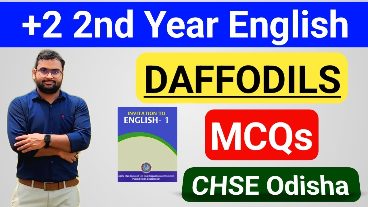 🔴 MCQs Daffodils | ЭКЗАМЕН 12 КЛАССА | +2 АНГЛИЙСКИЙ ЯЗЫК 2-ГО ГОДА | CHSE ODISHA | +2 Доска
