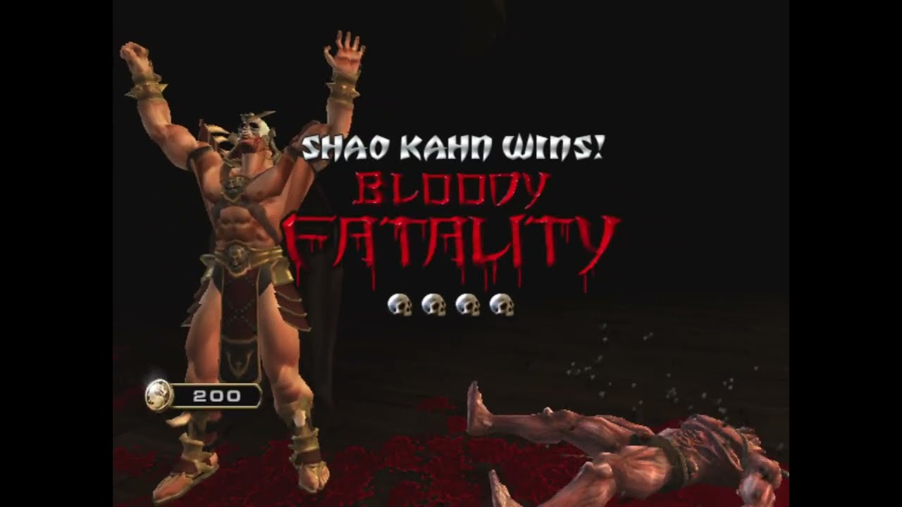 Mortal Kombat: Armageddon arcade ladder Shao Kahn max cpu difficulty, no continues