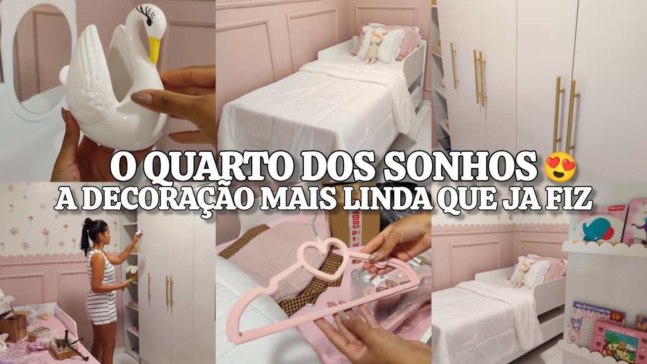 A DECORAÇÃO MAIS LINDA QUE JA FIZ NO QUARTO 😍TROQUEI OS PUXADORES, comprinhas da Shopee de decoração