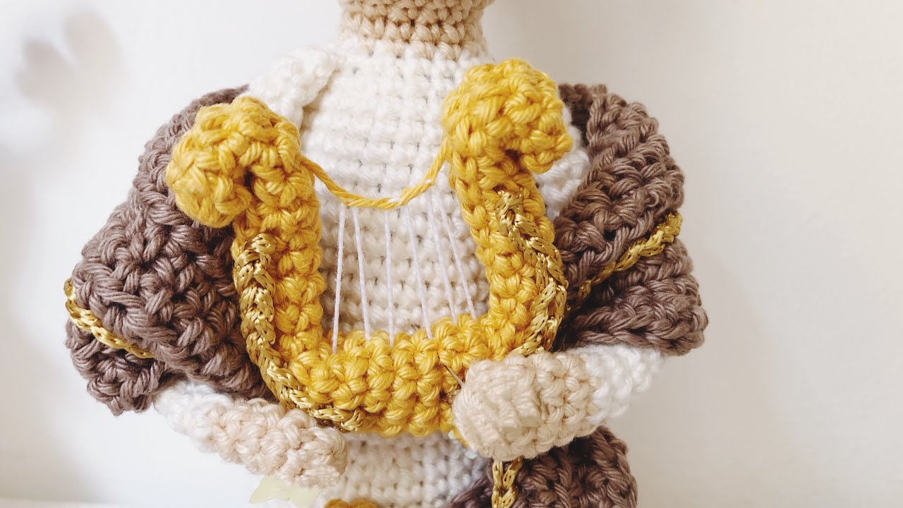 Harpa amigurumi/ como fazer uma harpa de crochê