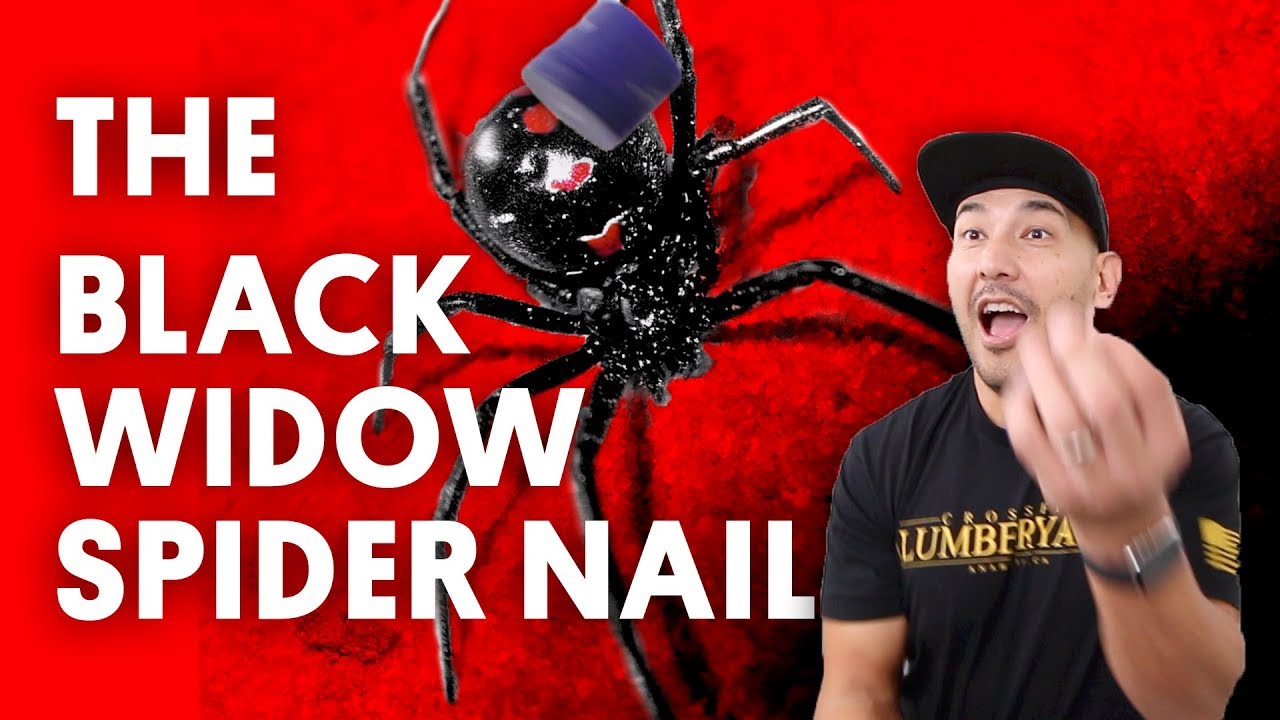 THE BLACK WIDOW SPIDER NAIL  (ACRYLIC NAILS) - VLOG 71