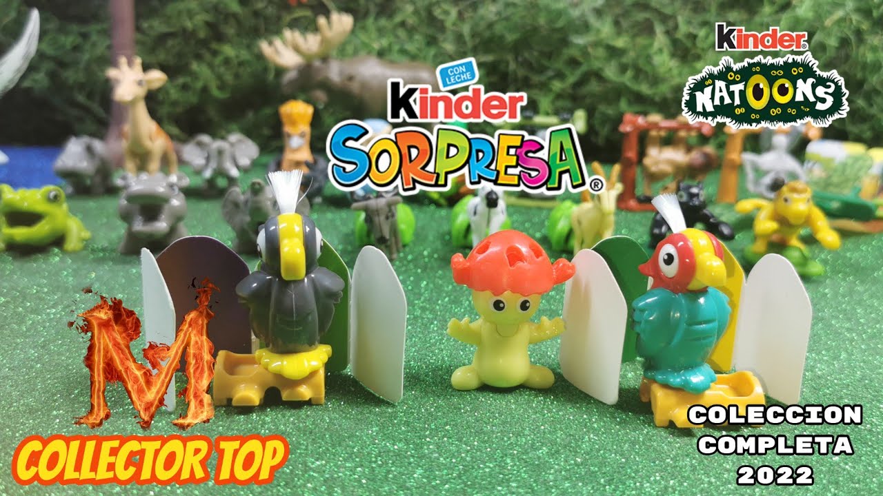 23 natoons (animales ) 2022 kinder Sorpresa México Colección Completa