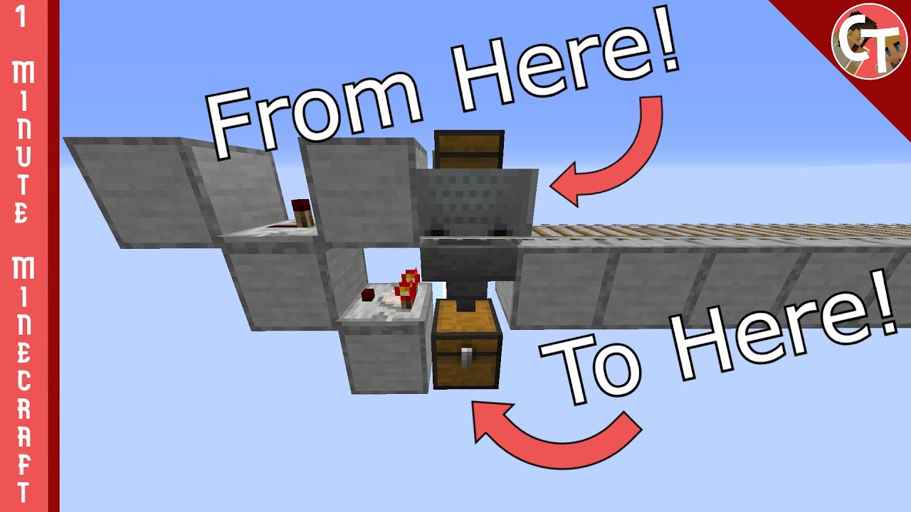 Простая станция разгрузки вагонеток! Minecraft за 1 минуту!