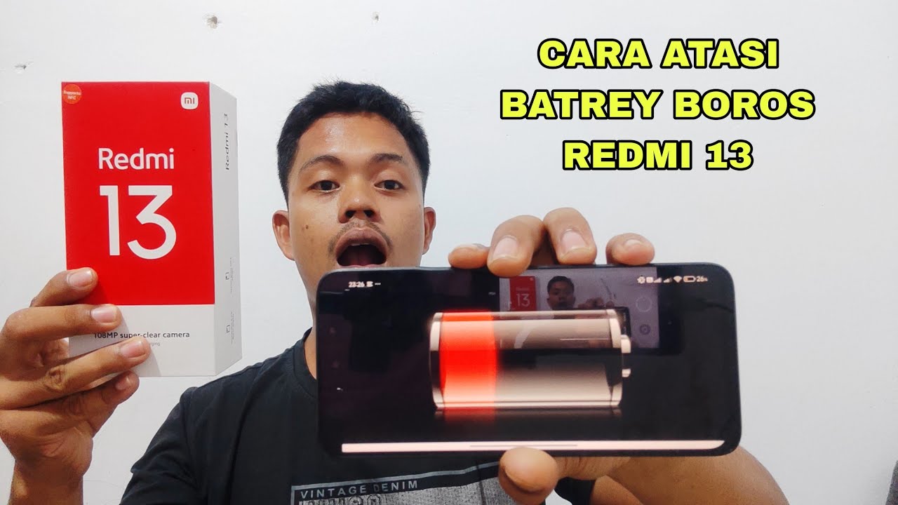 cara atasi batrey boros di redmi 13