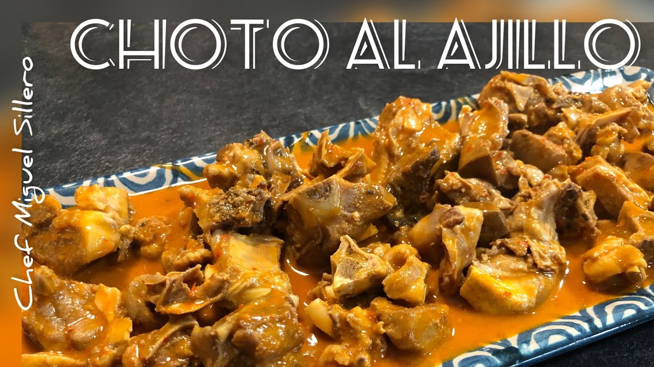 Choto al ajillo. Cocina tradicional Granadina.