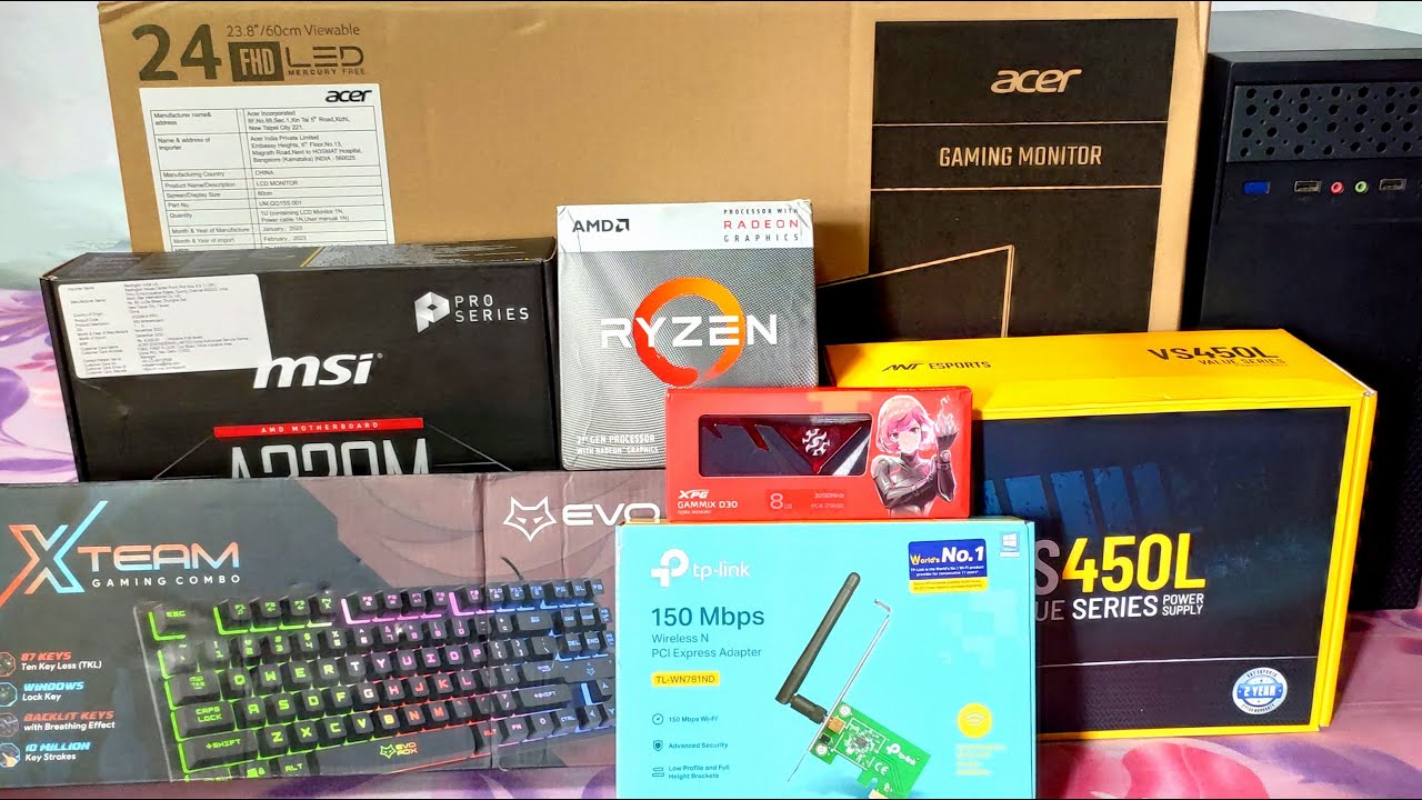 AMD ryzen 3  3200G budget pc build #amd #ryzen #3200g #pcbuild #india