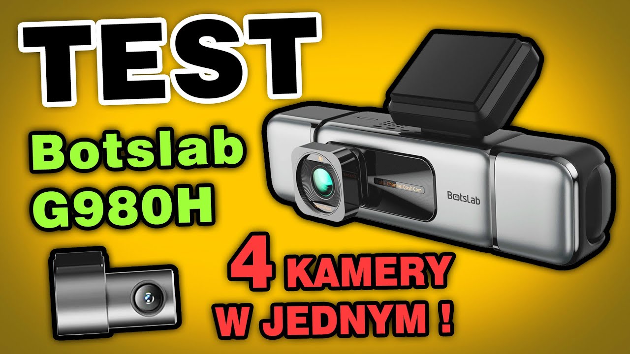 Test kamery samochodowej Botslab G980H 📹 [Przód + Tył + 2x Boczne]
