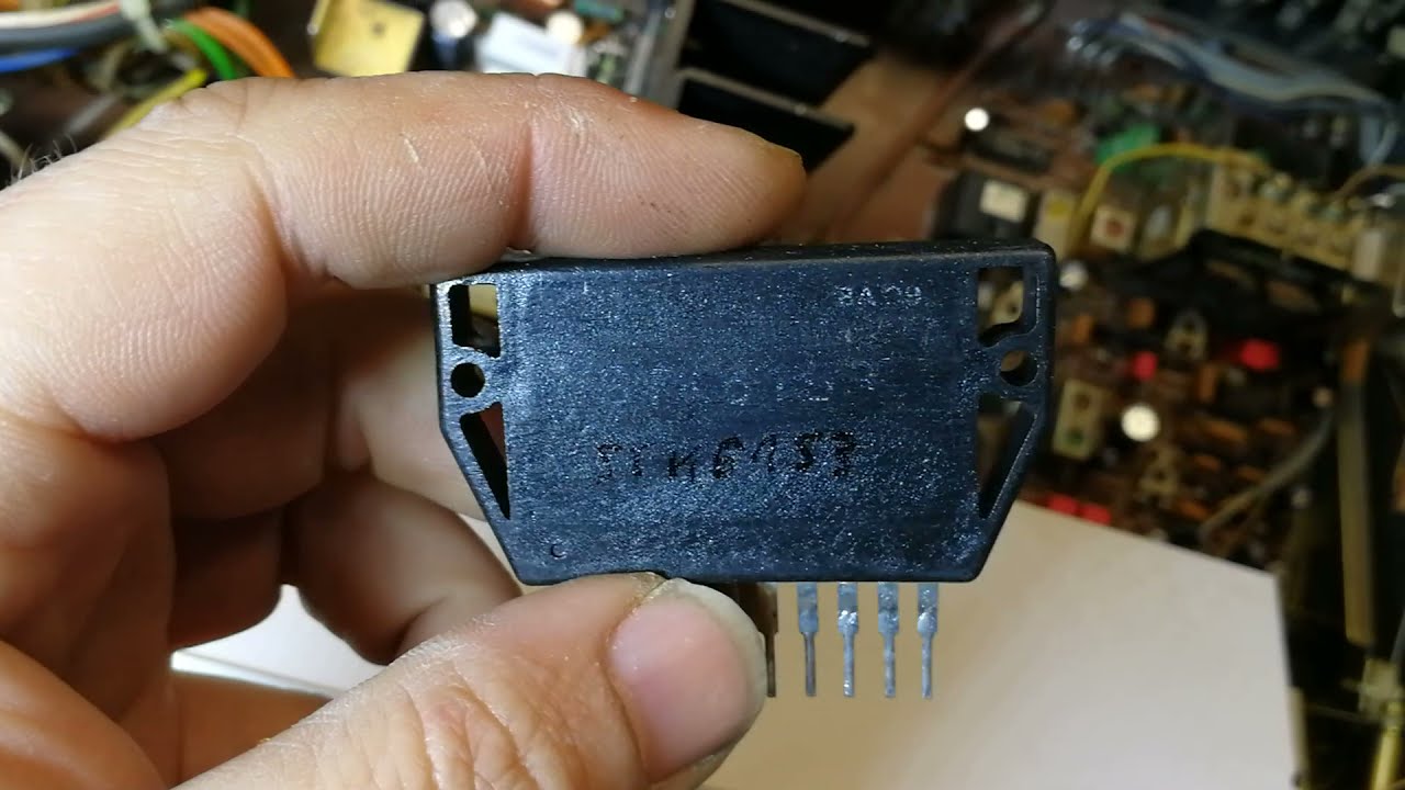 Technics sa 300, naprawa po podłączeniu nieodpowiednich kolumn, dorobiony STK0039.