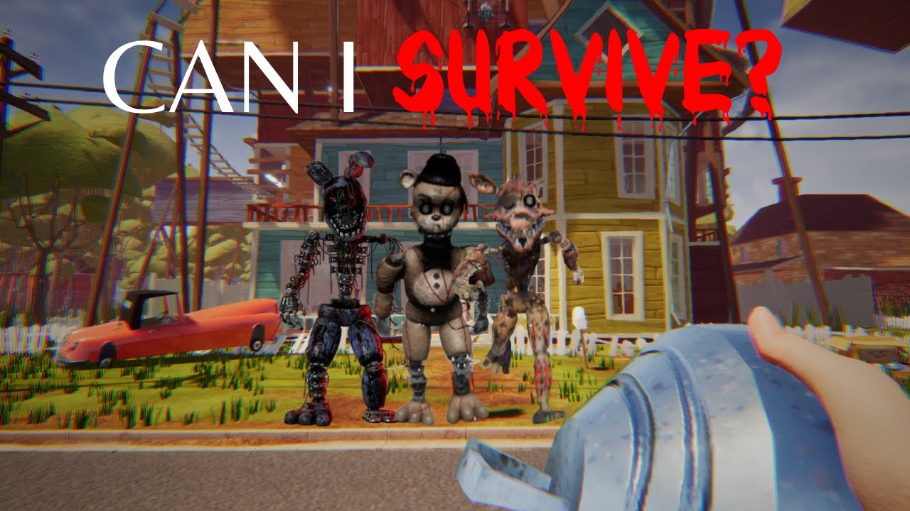 Ignited Freddy vs Ignited Bonnie vs Ignited Foxy... I Hello Neighbor Mod