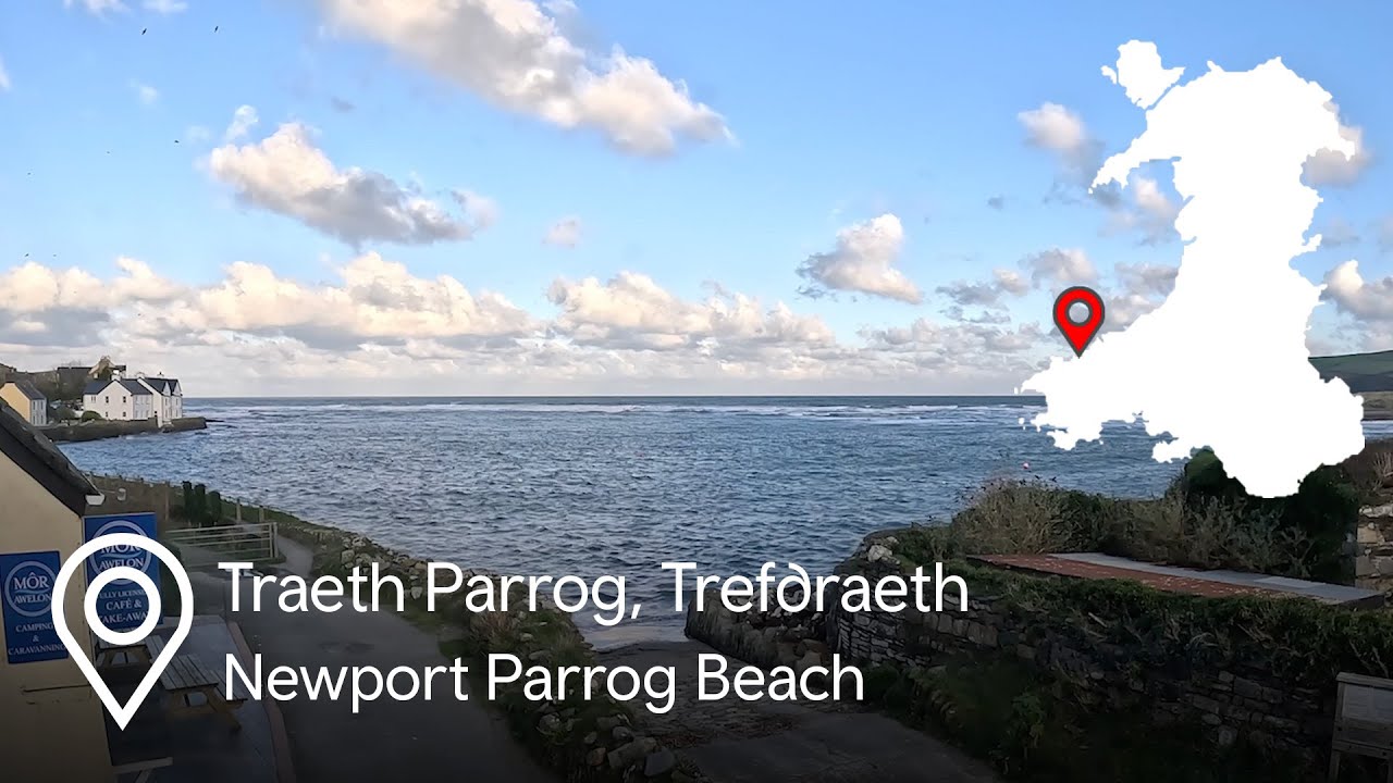 Traeth Parrog (Newport Parrog Beach) Trefdraeth | 1 hour Chill Cymru ASMR beautiful nature Wales