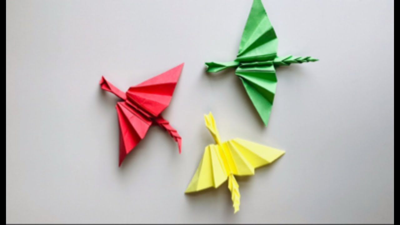 Origami  3D Flapping Dragon / How to make paper dragon 
