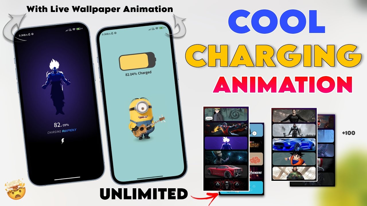 Unlock Your Android Charging Animation🧡 | Enable COOL Charging  Animation With Wallpaper Animation 💛