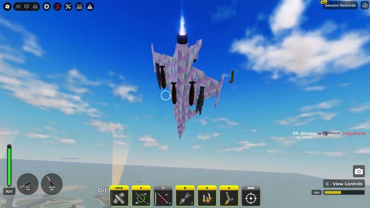 Destroying War Tycoon server with the JAS-39 Gripen