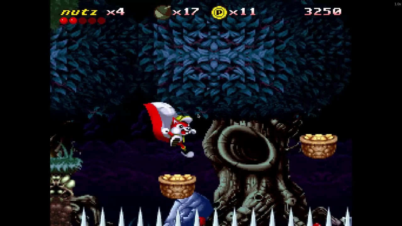 mr nutz (snes) gameplay (USA) (ENGLISH AND FRENCH)