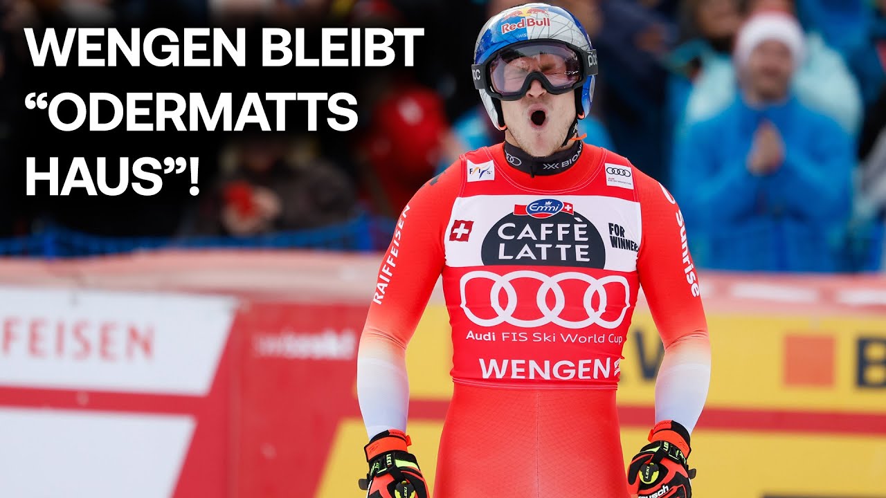 Lauberhornabfahrt: Marco Odermatt feiert vierten Sieg in Wengen in Folge! | Ski Alpin Weltcup