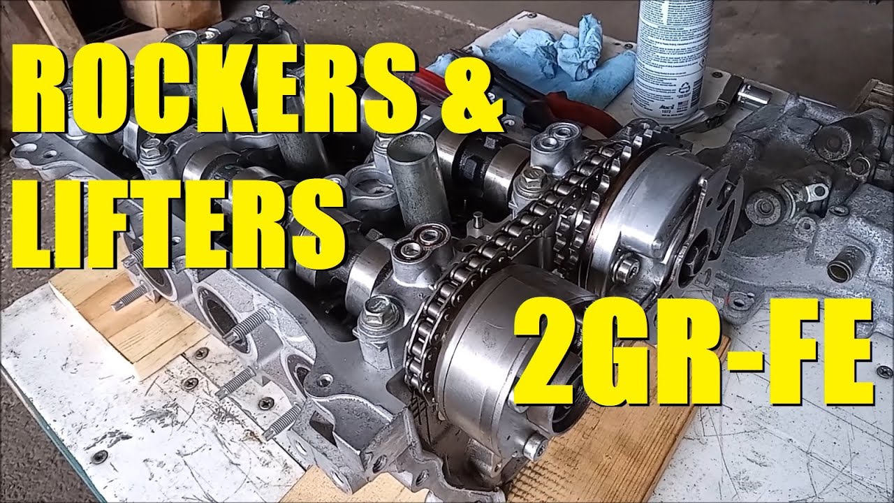 Компоненты клапанного механизма двигателя Toyota 2GR-FE — также 2ZR-FE 3UR-FE 2AR-FE