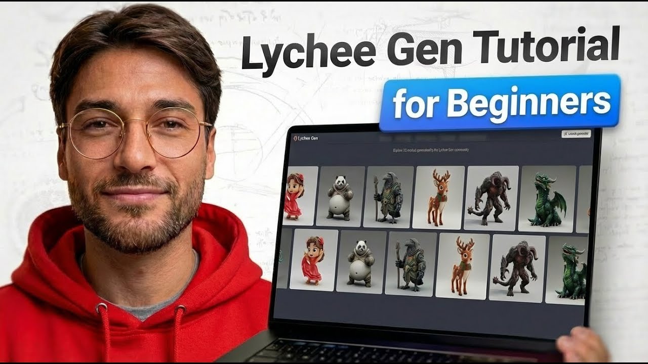 Учебное пособие по Lychee Gen | Как использовать Lychee Gen для создания 3D-моделей с помощью ИИ ...