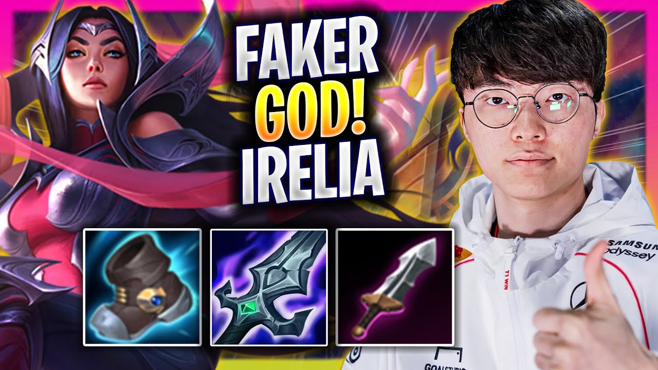T1 FAKER IS A GOD WITH IRELIA MID! - T1 Faker Plays Irelia MID vs Viktor!