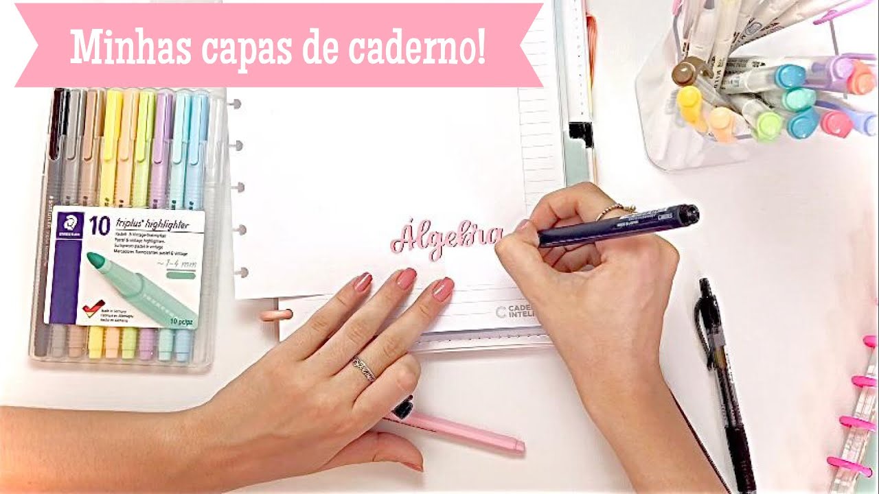Como eu fiz as CAPAS dos meus CADERNOS!