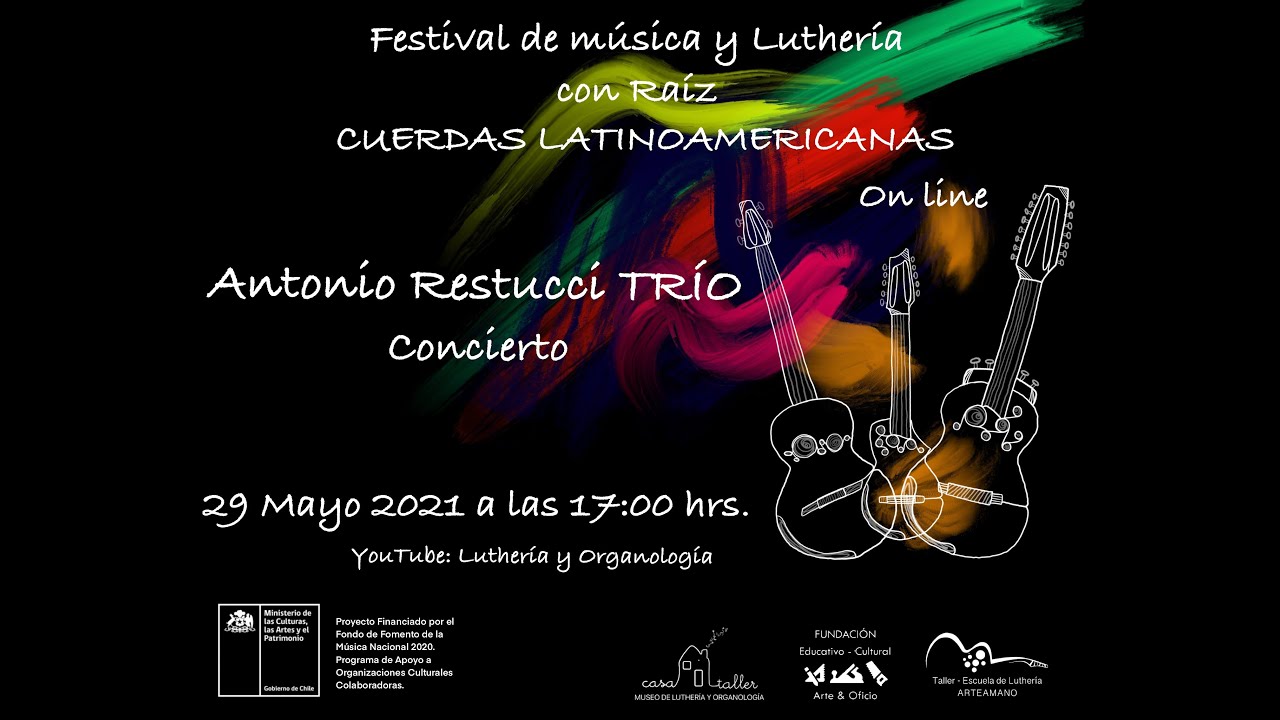 Concierto ANTONIO RESTUCCI TRÍO - Festival de Música y Luthería con Raíz 