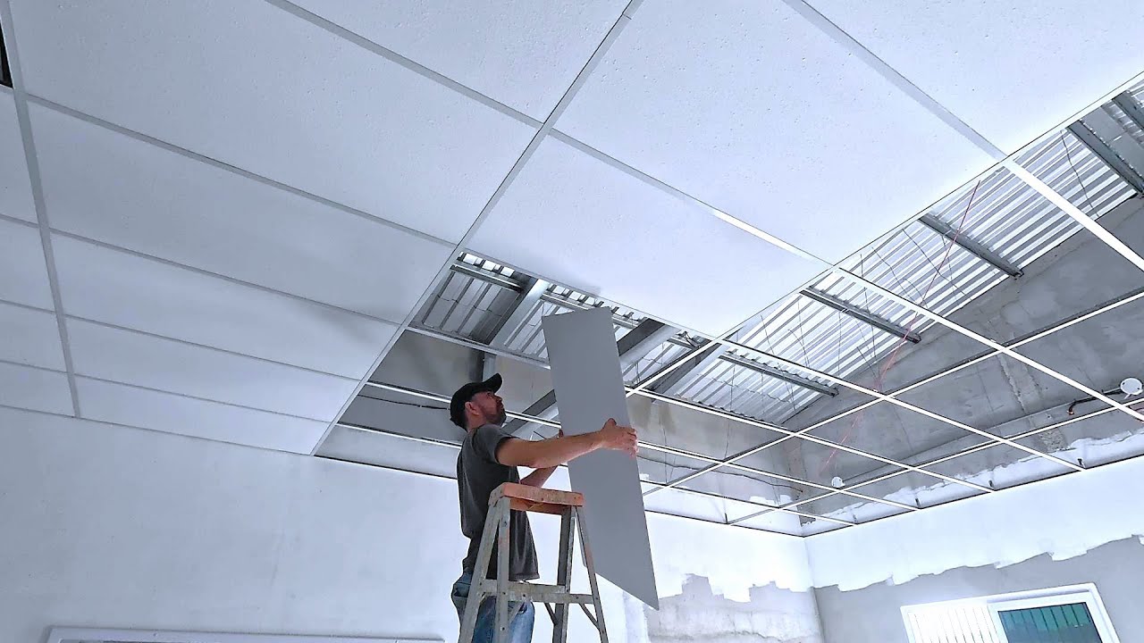 como instalar cielorraso o cielo falso (video corto)