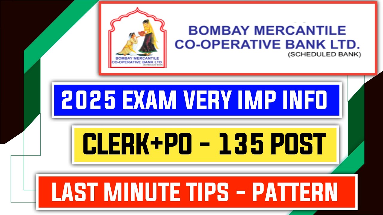 📢 BMC Bank PO/Clerk 2024-25 Last Minute Strategy to Crack Exam  😱