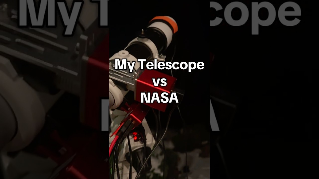 My telescope vs NASA #space #astrophotography #astronomy #photography #nasa #telescope #universe