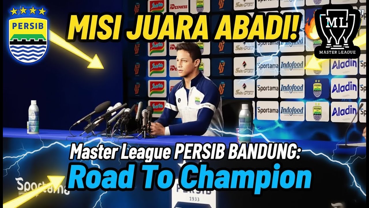 REVOLUSI TAKTIK PERSIB: The Master League Journey | PES 2021 Coach Career