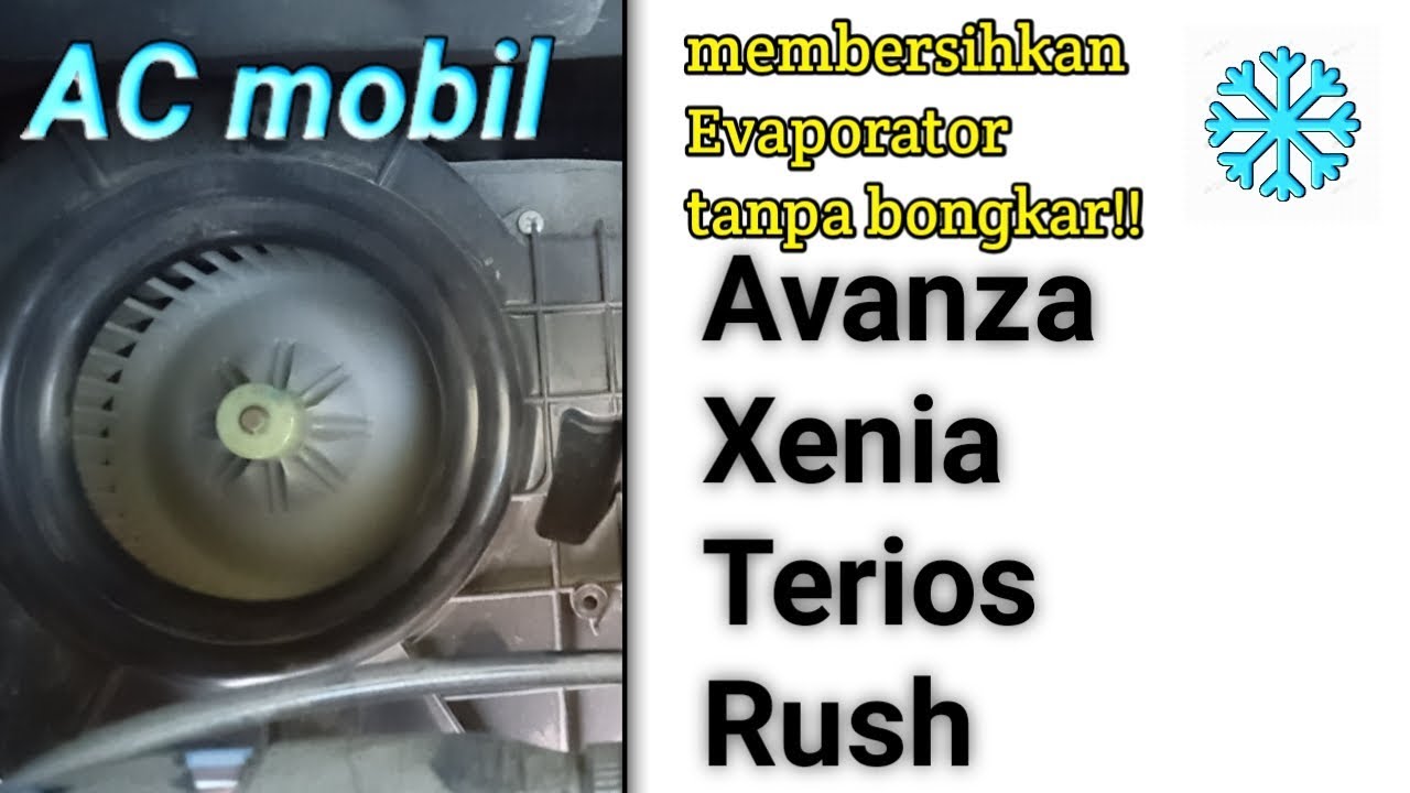 Cara membersihkan evaporator AC TANPA buang freon dan Bongkar