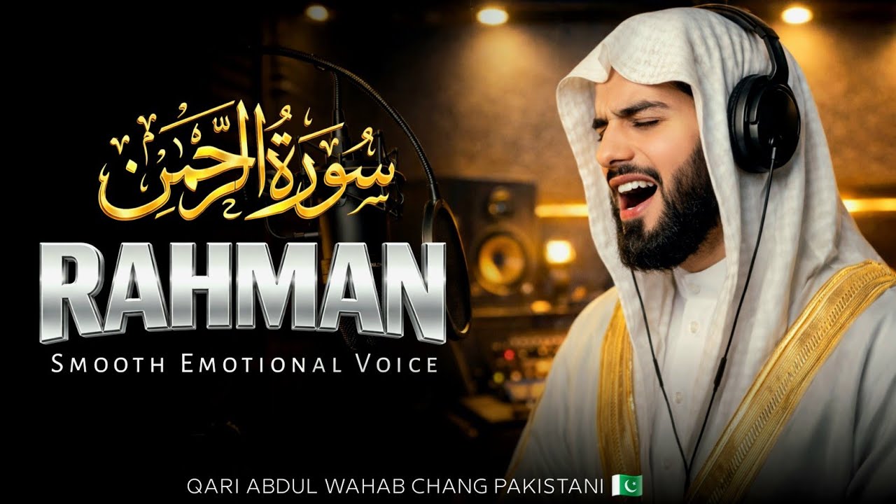 Surah Ar-Rahman | Beautiful Smooth Emotional Voice | Qari Abdul Wahab Chang | سورة الرحمن 