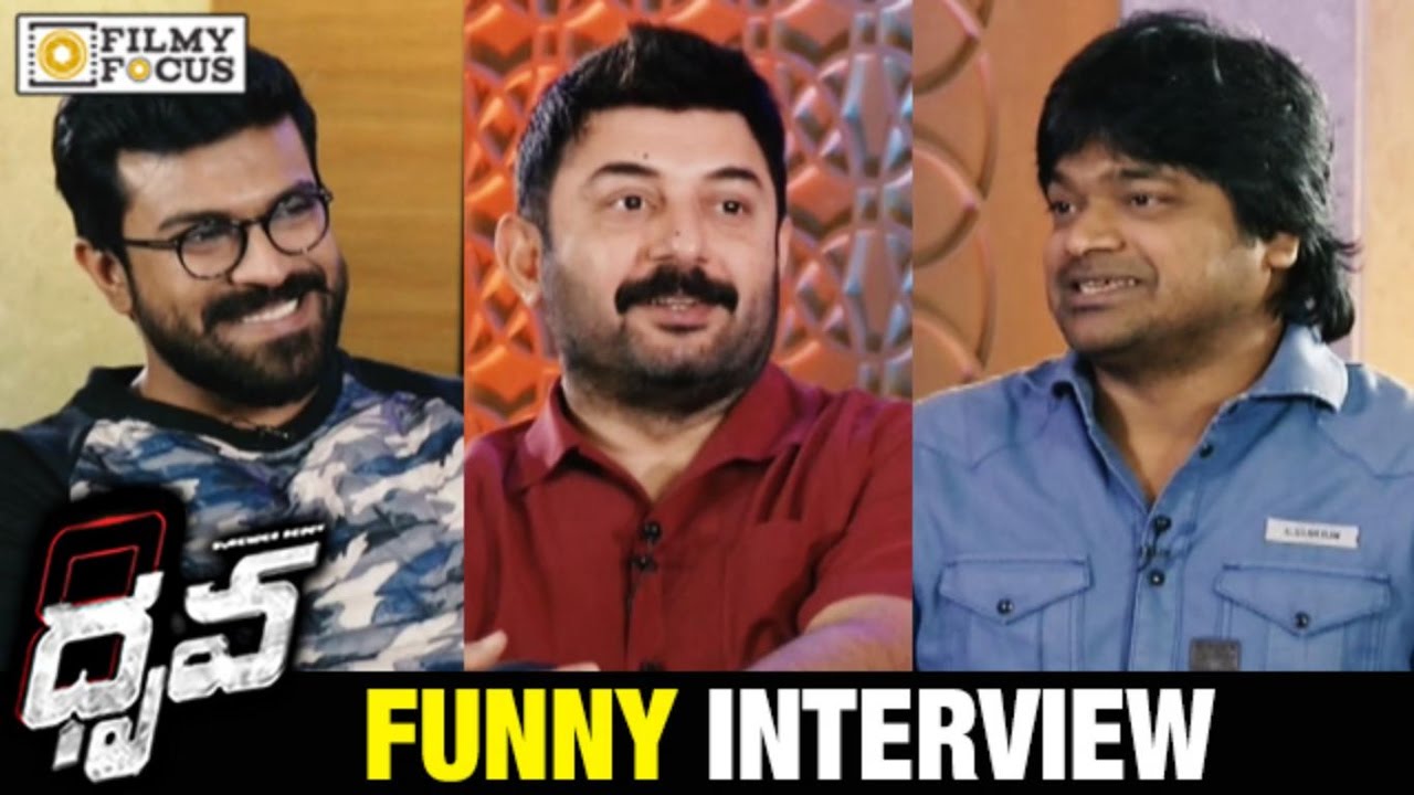 Ram Charan and Arvind Swamy Interviewed by Harisha Shankar about Dhruva Movie - Filmyfocus.com