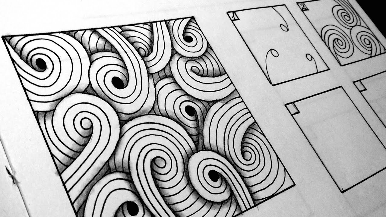 SAND SWIRL BY KARRY HEUN || Zentangle