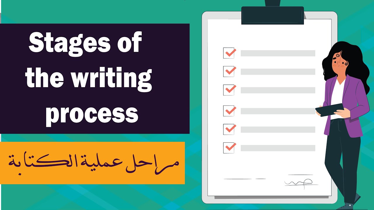 ما هي مراحل عملية الكتابة؟( مع حل التجميعات) Stages of the writing process -الرخصة المهنية الانجليزي
