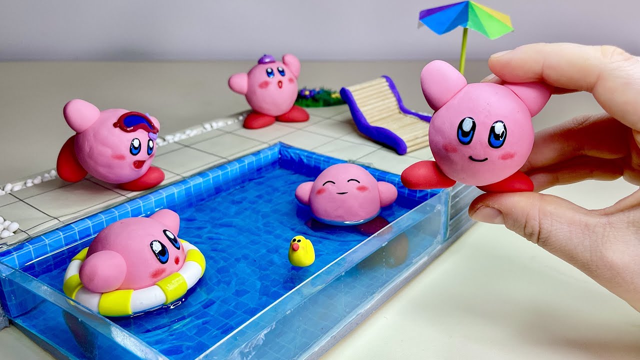 Making KIRBY DIORAMA Clay Tutorial