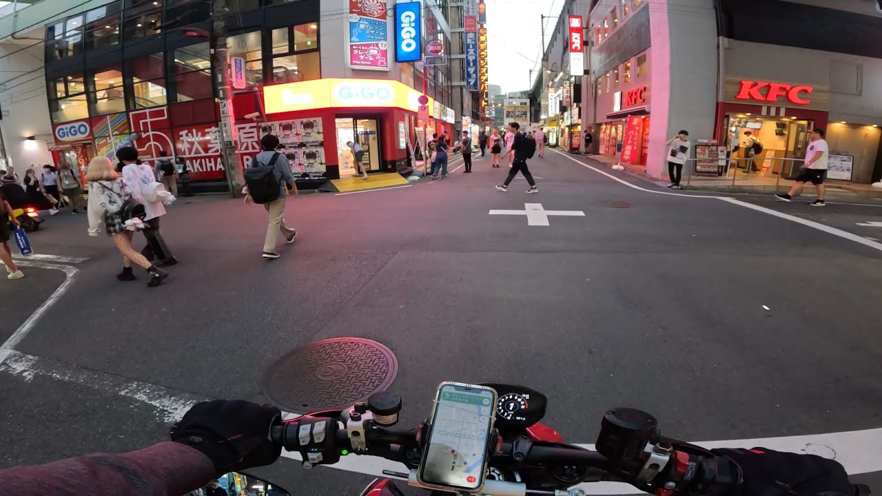Ducati  Street fighter V2  Tokyo Japan  night view
