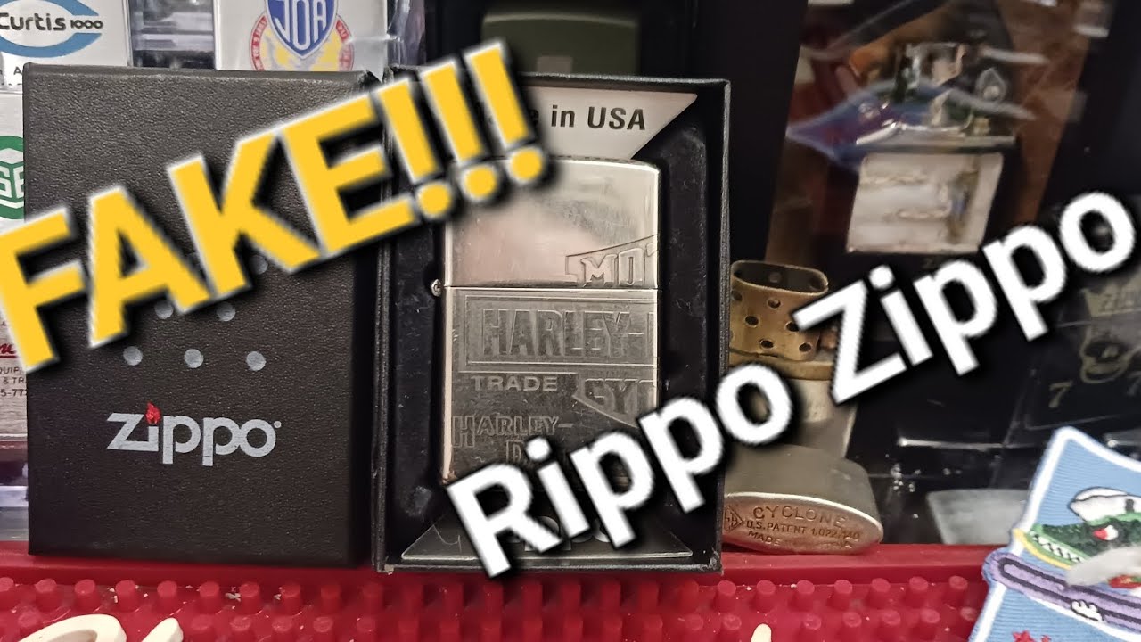 Fake sterling silver Harley Davidson Zippo purchased off of Ebay