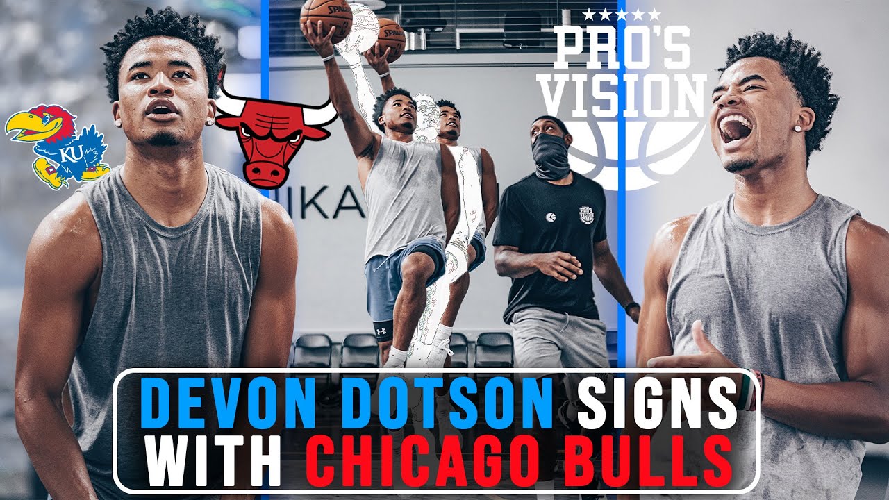 Chicago Bulls sign Kansas star point guard DEVON DOTSON! Full Workout with Pro's Vision