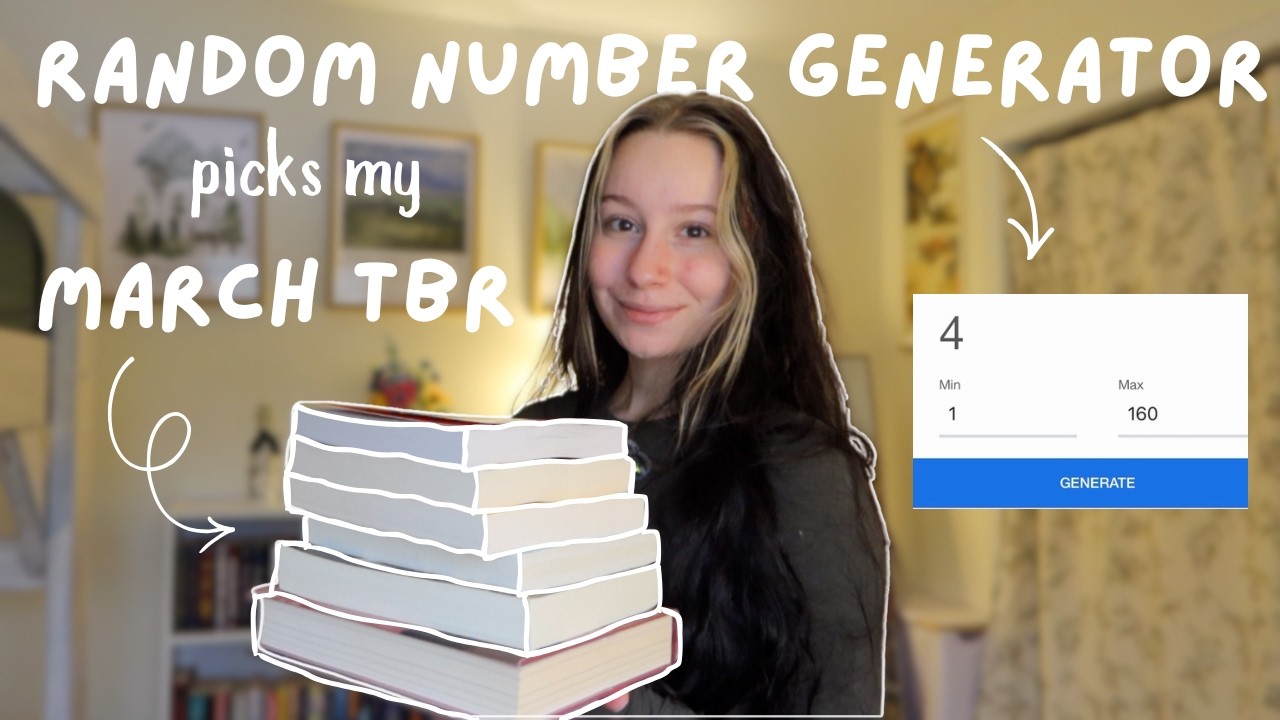 random number generator picks my March tbr!! 📚🌼