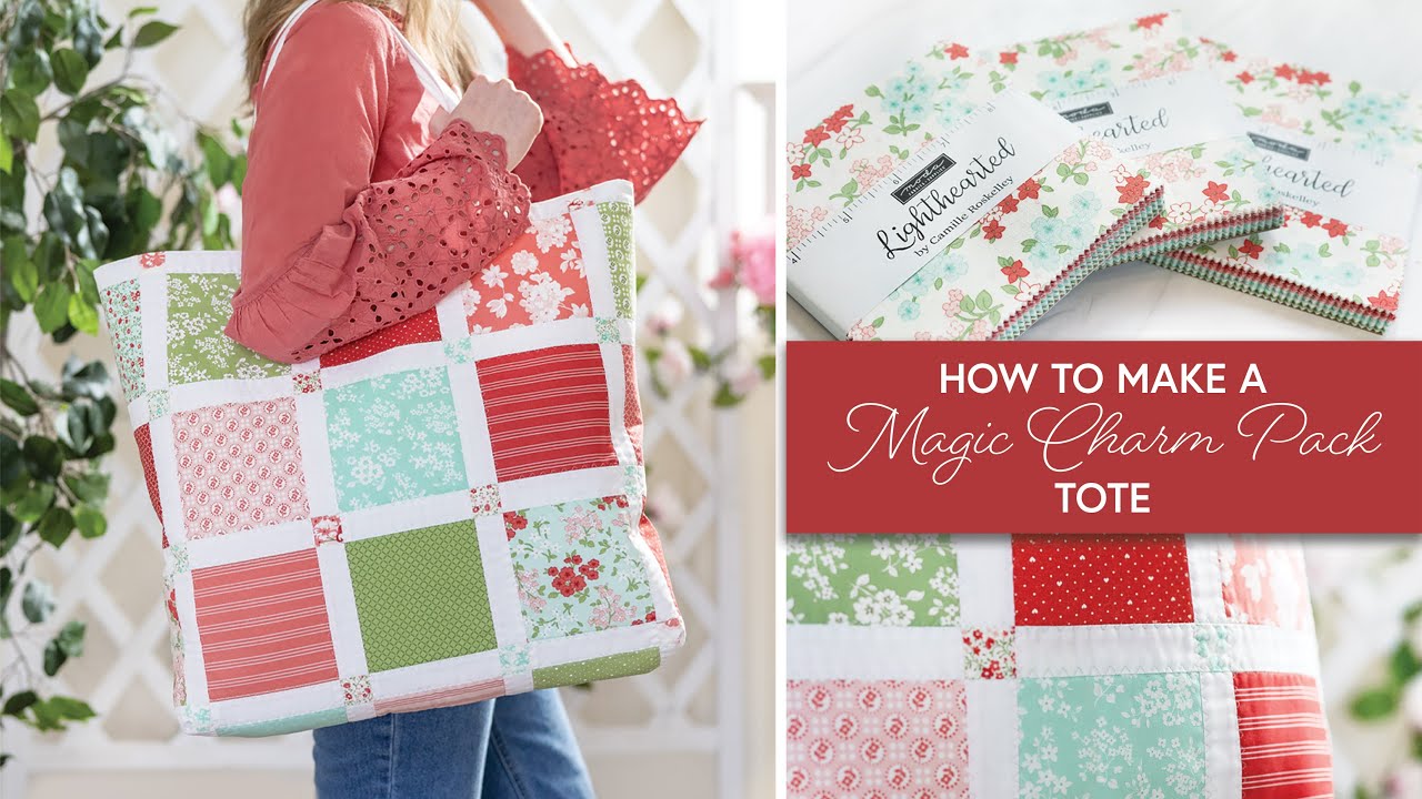 How to Make the Magic Charm Pack Tote | by Shabby Fabrics