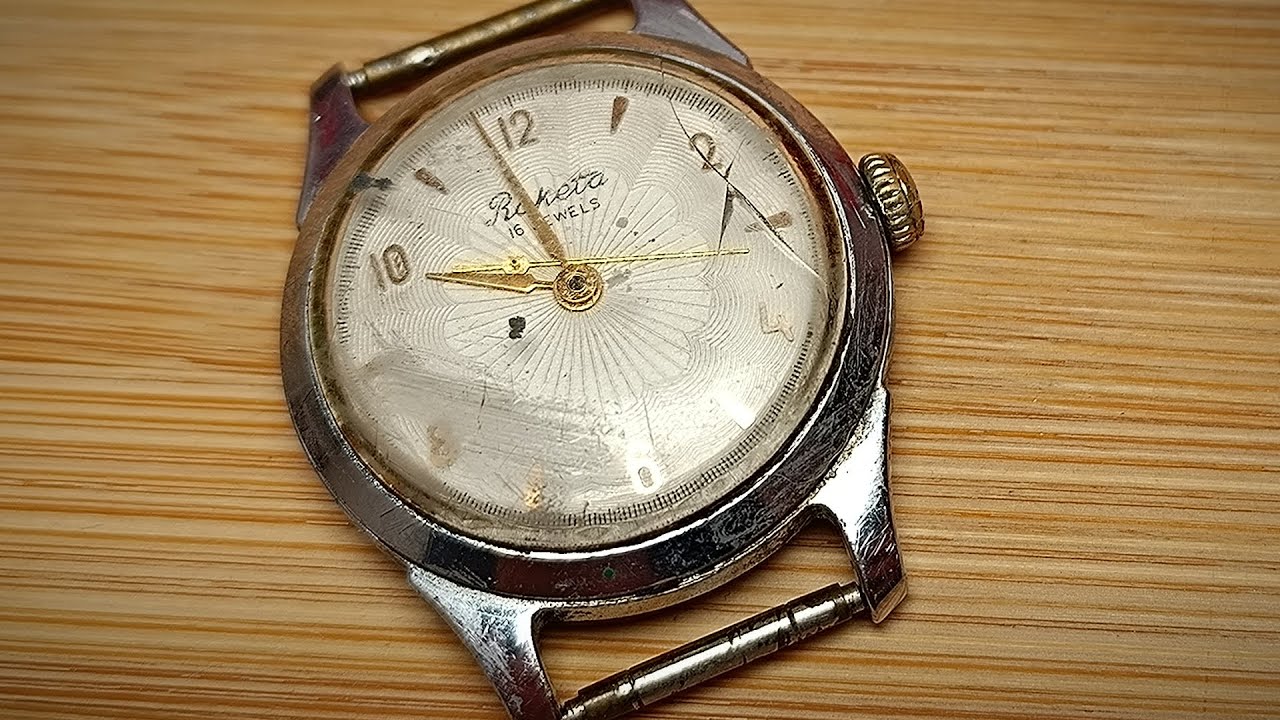 Restoration of a vintage 60’s Raketa mechanical watch – ASMR - Manual work - Caliber 2609