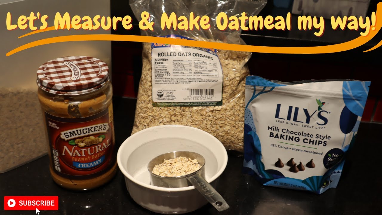How to weigh Oatmeal Correctly | Making it like cookie dough!