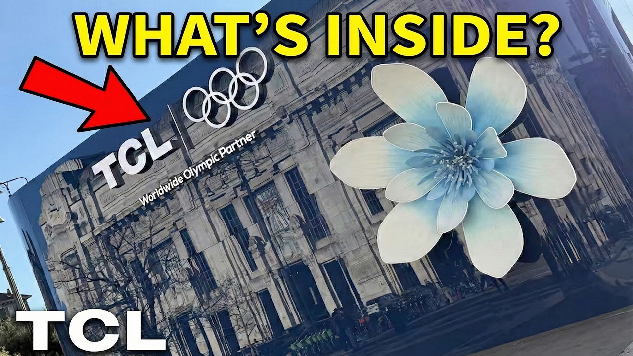 TCL Booth Tour in Milan for Milano Cortina 2026 Winter Olympics